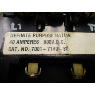 Joslyn Clark Ward Leonard 7001-7140-82 Contactors 7001714082 - Used