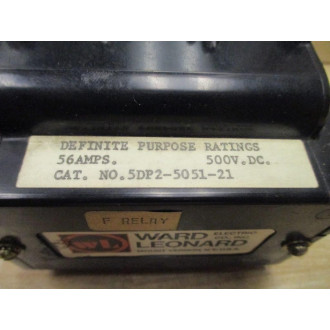 Joslyn Clark 5DP2-5051-21 Ward Leonard Contactor  5DP2505121 - Used