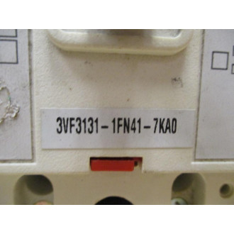 Siemens 3VF3111-1FN41-0AA0 63A Circuit Breaker 3VF3131-1FN41-7KA0 - Used