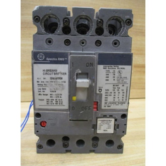 General Electric SEHA36AT0150 Spectra RMS 150A Circuit Breaker W 2 Wires - Used