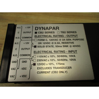 Dynapar CB2 Counter - New No Box