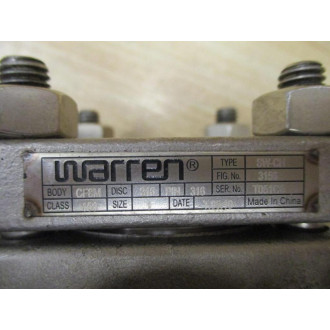 Warren 3156 Swing Check Valve Type SW-CH - New No Box