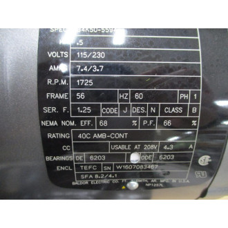 Baldor Reliance L3504M Industrial Motor 34K50-5594 - New No Box