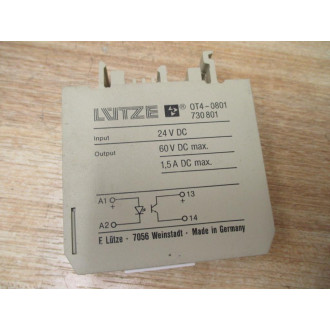 Lutze 0T4-0801 Solid State Relay 730 801 - Used