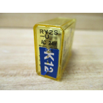 IDEC RY2S-U AC24V Relay  RY2S-U-24V AC W Bracket (Pack of 5) - Used