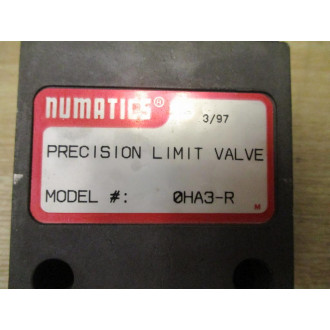 Numatics 0HA3-R Limit Valve 0HA3R OHA3-R - New No Box