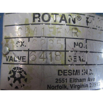 Desmi CD41FFMR 3U332 Rotan Pump CD41EFMR3U332 - Used