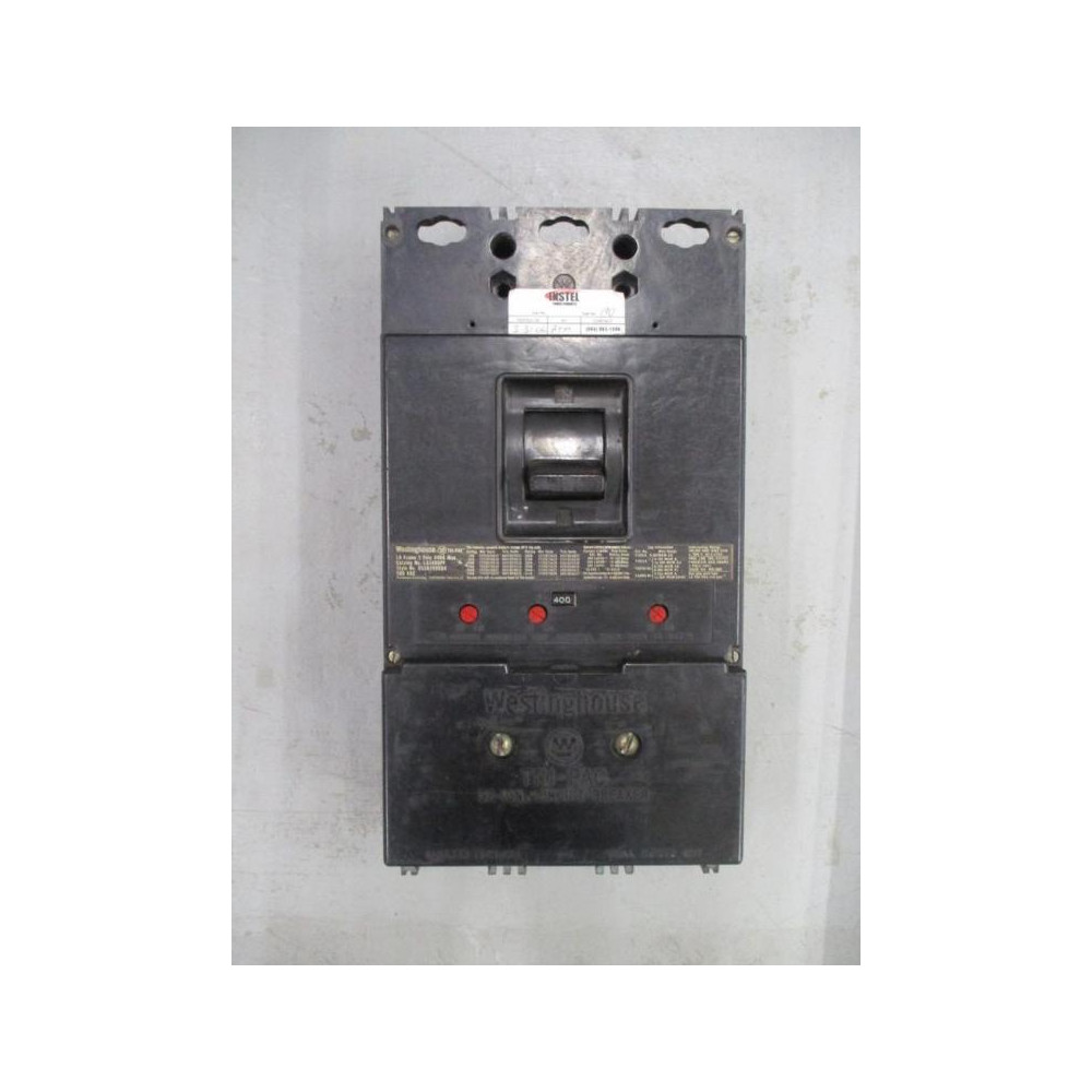 Westinghouse LA3400PF Tri-Pac 400A Circuit Breaker 655D299G04 - Used