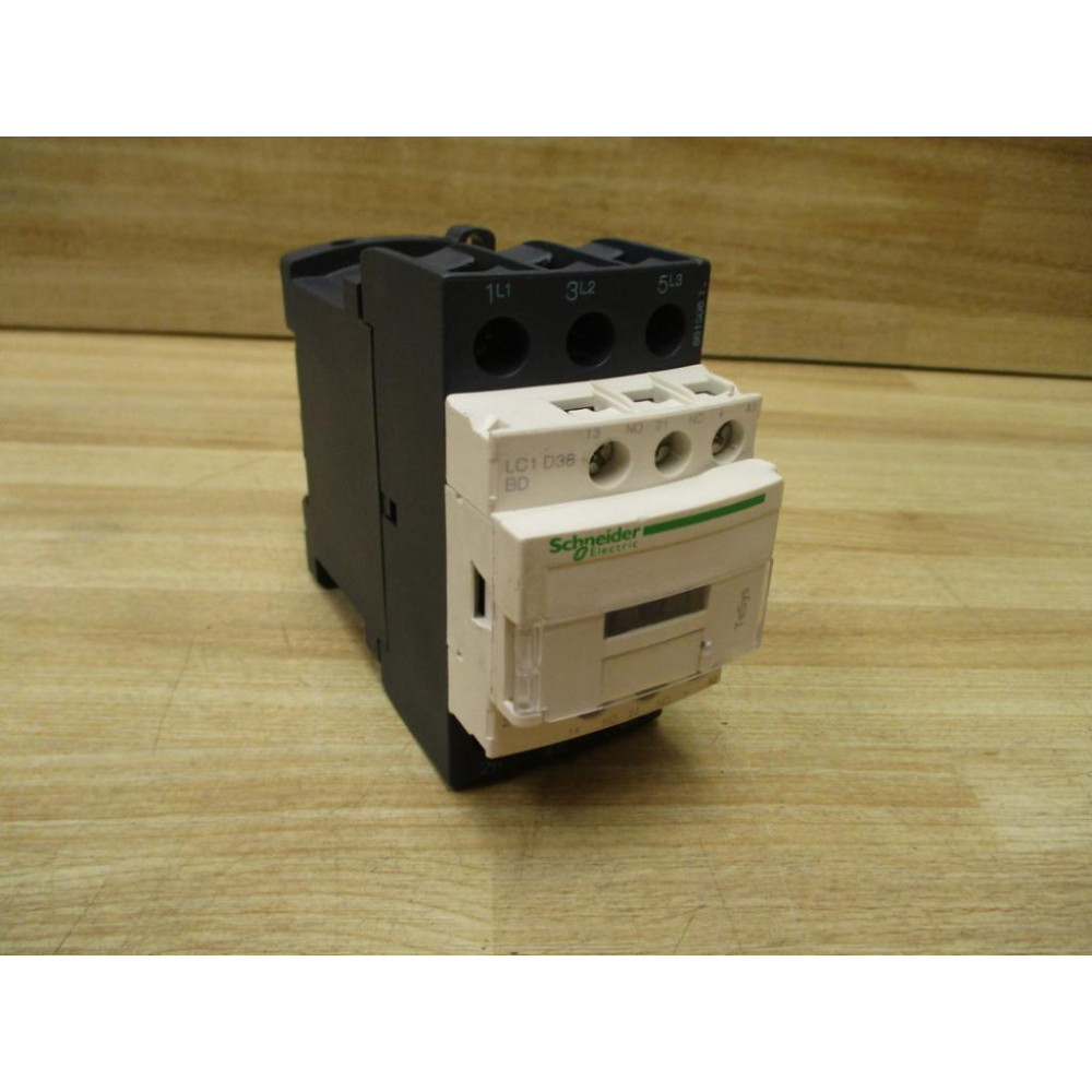 Schneider LC1 D38 BD TeSys Contactor LC1D38BD W Diode - Used