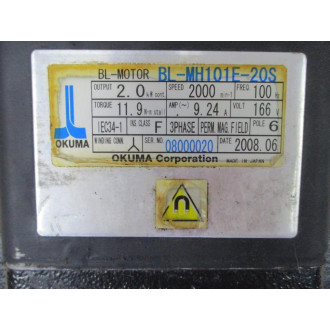 Okuma BL-MH101E-20S BL-Motor BLMH101E20S W Encoder - Used