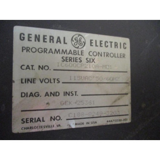 General Electric IC600CP210A-M01 Programmable Controller IC600CP210AM01 GE - Used