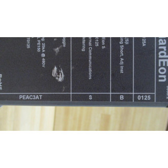 General Electric PEAC3ATSB0125 GuardEon Circuit Breaker GE - Used