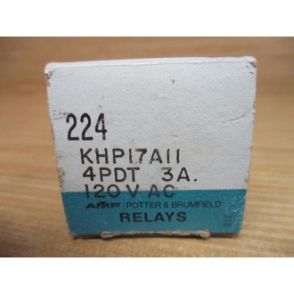 Potter & Brumfield KHP-17A11-120V AC Relay KHP-17A11-120VAC
