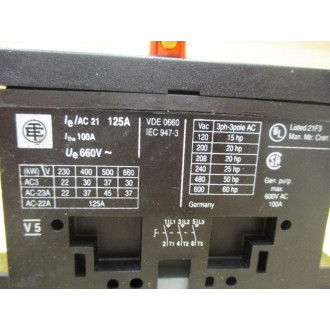TE Connectivity V5 Disconnect Switch W Handle - Used