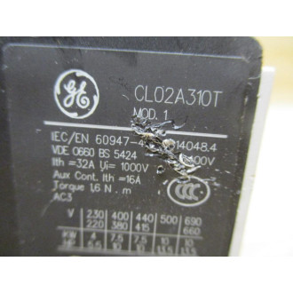 General Electric CL02A310T3 Contactor GE - Used