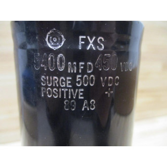 Hitachi FXS Capacitor 5400MFD, 450VDC - Used