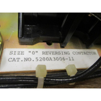 Ward Leonard 5200A3006-11 Size 0 Reversing Contactor 5200A300611 - Used