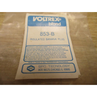 Voltrex 853-B Banana Plug 853B (Pack of 6)