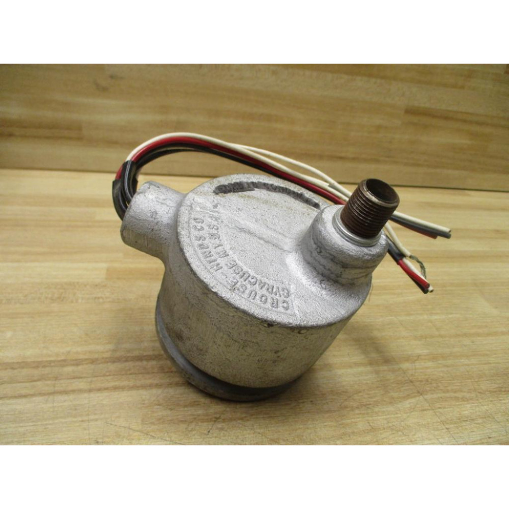 Crouse & Hinds GUAB16 12" Conduit Outlet Box W Fitting & Wires - Used