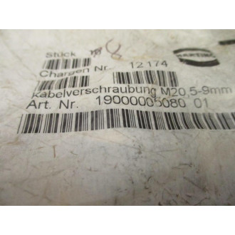 Harting 19000005080 Cable Connector (Pack of 8)