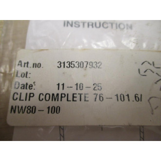Alfa Laval 3135307932 Valve Clip (Pack of 3)