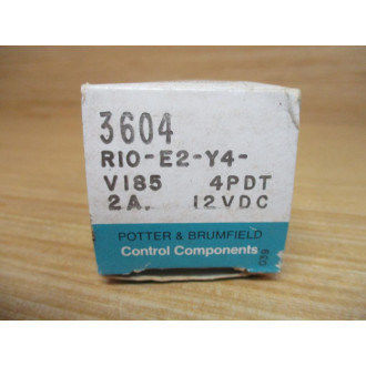 Potter & Brumfield R10-E2-Y4-V185 Relay 3604