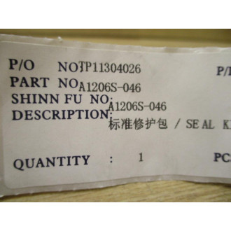 Shinn Fu A1206S-046 Seal Kit A1206S046