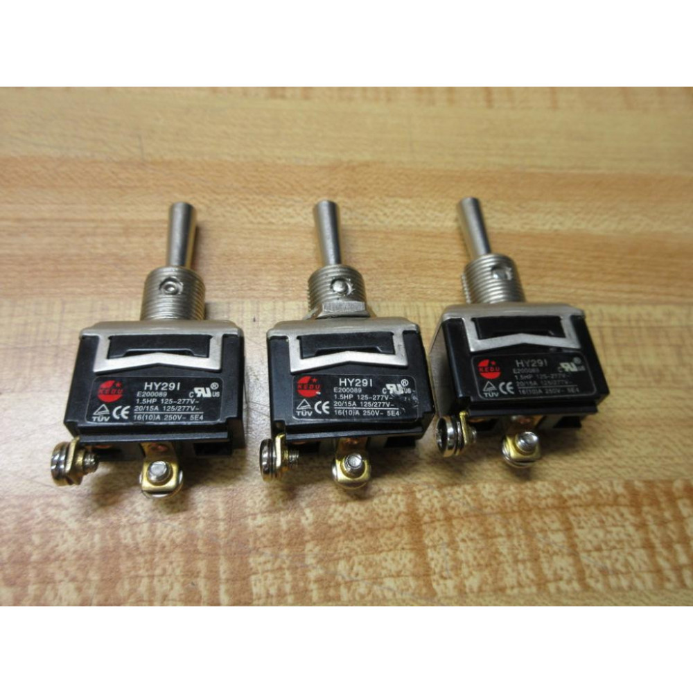 KEDU HY291 Toggle Switch HY29I (Pack of 3) - New No Box