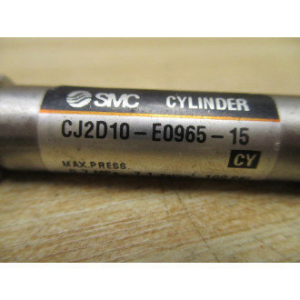 SMC CJ2D10-E0965-15 Air Cylinder CJ2D10E096515 W Fittings (Pack of 3) - Used