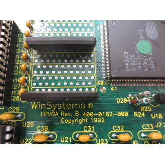 WinSystems 400-0162-000 FPVGA Card 4000162000 3 MCM-FPVGA - Parts Only
