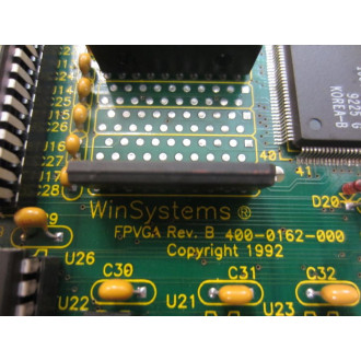 WinSystems 400-0162-000 FPVGA Card 4000162000 MFPVGA-1534A - Parts Only