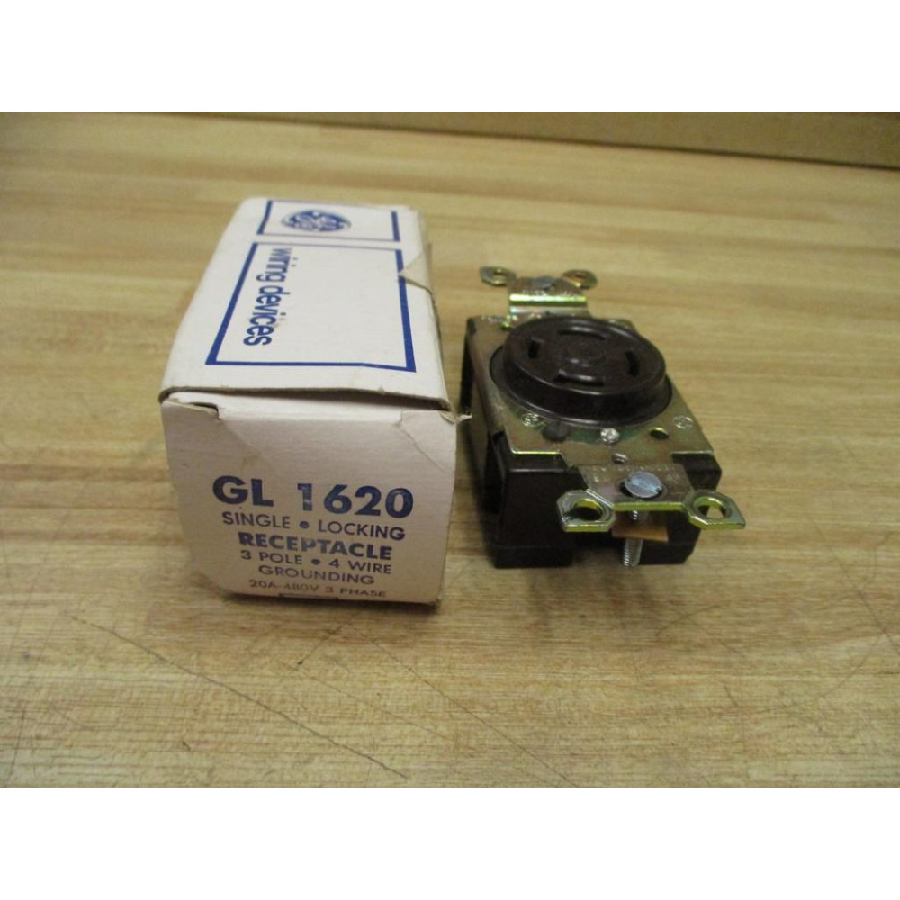 General Electric GL 1620 Single Locking Receptacle GL1620 GE