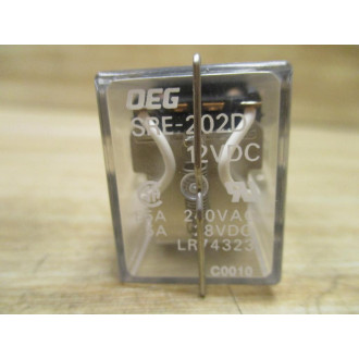 OEG SRE-202D-12VDC Relay SRE202D12VDC W Wire Bracket - New No Box
