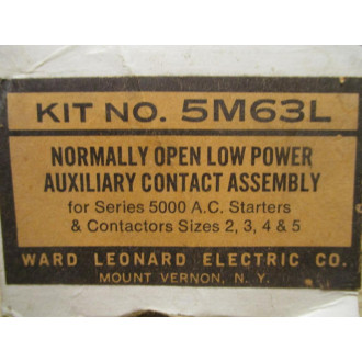 Ward Leonard 5M63L Auxiliary Contact Orange