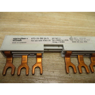 Sprecher+Schuh KT3-25-DB-54-5 Bus Bar KT325DB545 (Pack of 2) - Used