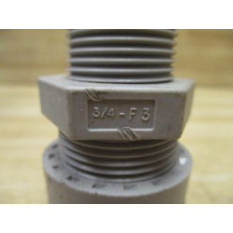 Woodhead 34-F3 Straight Cord Connector F3 (Pack of 6) - Used