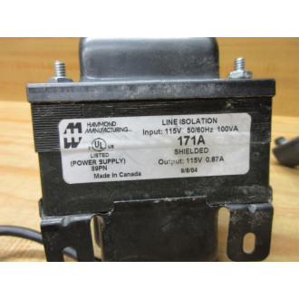 Hammond Manufacturing 171A Transformer - New No Box