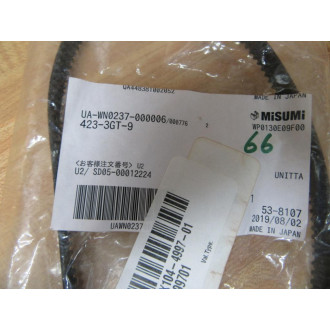 Misumi 423-3GT-9 Unitta Timing Belt 4233GT9