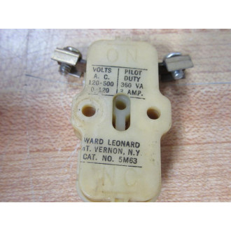 Ward Leonard 5M63 Contact 5M-63 Joslyn Clark White - Used