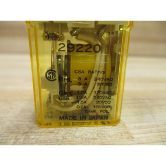 IDEC RY4S-UL-DC48V Relay RY4S-UL-48VDC (Pack of 10)