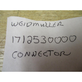 Weidmuller 1712530000 Connector - New No Box