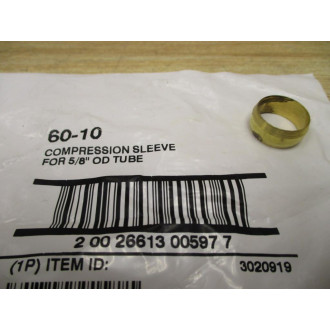 Brass Craft 60-10 Compression Sleeve 6010 (Pack of 35)