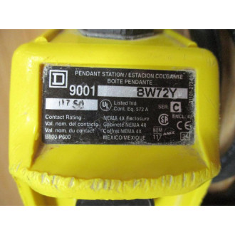 Square D 9001 BW-72Y Pendant Enclosure 15396 W Cable - Used