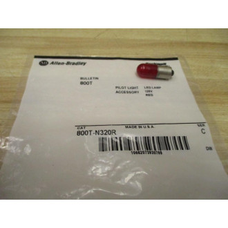 Allen Bradley 800T-N320R LED Pilot Light  800TN320R 120V Or 130V