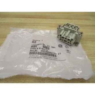 Harting 09330062701 Rectangular Socket Insert HAN 6E-BU-S