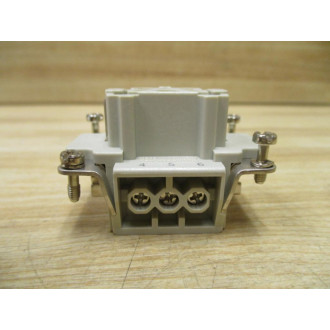Harting 09330062701 Rectangular Socket Insert HAN 6E-BU-S