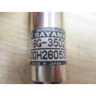 Sayama 16G-3502 Geared Motor Reducer 16G3502 WO Wire Leads - Used