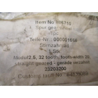 23203200 Spur Gear Wheel - New No Box