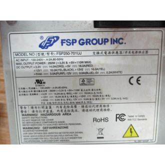 FSP Group FSP250-701UJ Power Supply - Used