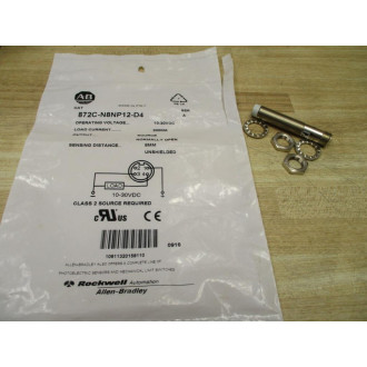 Allen Bradley 872C-N8NP12-D4 Sensor 872CN8NP12D4 Ser.A, 4 Pin